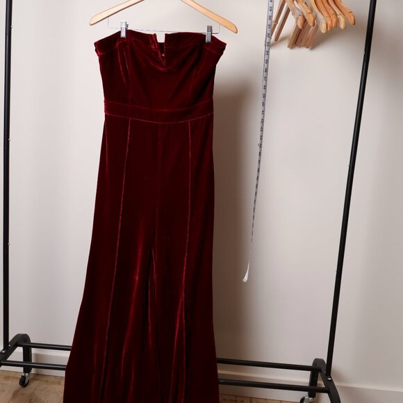 Red Velvet Jumpsuit - Picture 5 of 8